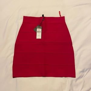 NWT bcbg bandage skirt hot pink